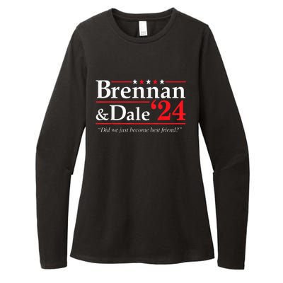 Brennan Dale 2024 Funny Vintage Political Fan Gift Womens CVC Long Sleeve Shirt