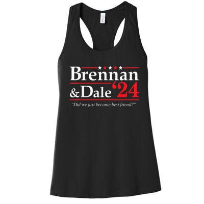 Brennan Dale 2024 Funny Vintage Political Fan Gift Women's Racerback Tank