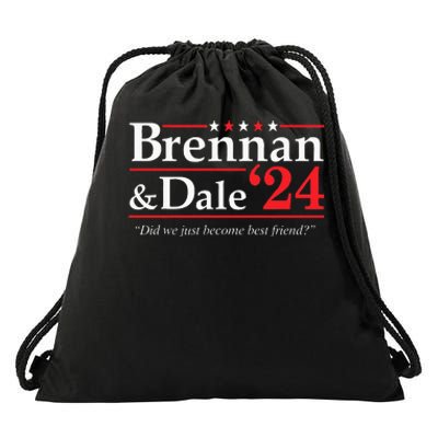 Brennan Dale 2024 Funny Vintage Political Fan Gift Women Drawstring Bag