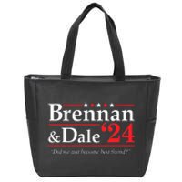 Brennan Dale 2024 Funny Vintage Political Fan Gift Women Zip Tote Bag