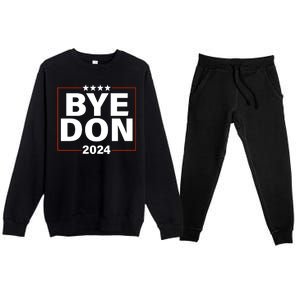 Bye Don 2024 Joe Biden Resigns Premium Crewneck Sweatsuit Set