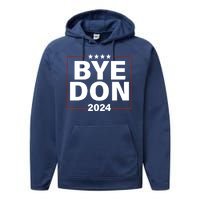 Bye Don 2024 Joe Biden Resigns Performance Fleece Hoodie