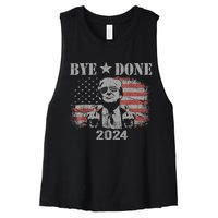 Bye Don 2024 Bye Bye Biden Out Of Office Women's Racerback Cropped Tank