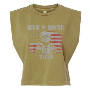 Bye Don 2024 Bye Bye Biden Out Of Office Garment-Dyed Women's Muscle Tee