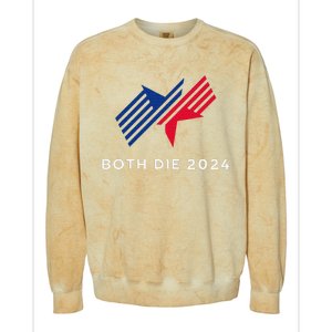 Both Die 2024 New Plan Though Election 2024 Colorblast Crewneck Sweatshirt