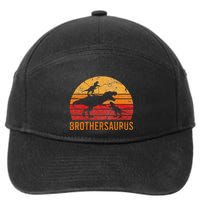 Brother Dinosaur 3 Funny Big Little Brothersaurus Gift 7-Panel Snapback Hat