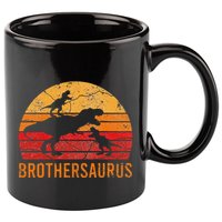 Brother Dinosaur 3 Funny Big Little Brothersaurus Gift 11oz C Handle Ceramic Mug