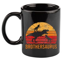 Brother Dinosaur 3 Funny Big Little Brothersaurus Gift 11oz C Handle Ceramic Mug