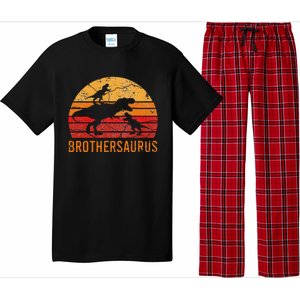 Brother Dinosaur 3 Funny Big Little Brothersaurus Gift Pajama Set