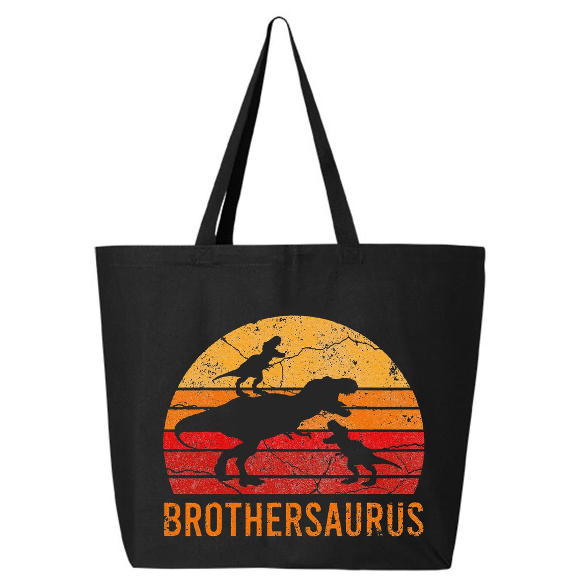 Brother Dinosaur 3 Funny Big Little Brothersaurus Gift 25L Jumbo Tote