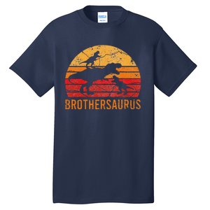 Brother Dinosaur 3 Funny Big Little Brothersaurus Gift Tall T-Shirt