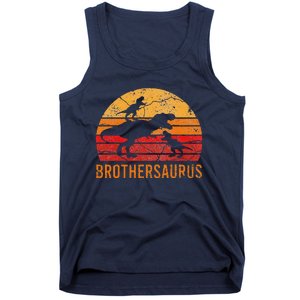 Brother Dinosaur 3 Funny Big Little Brothersaurus Gift Tank Top