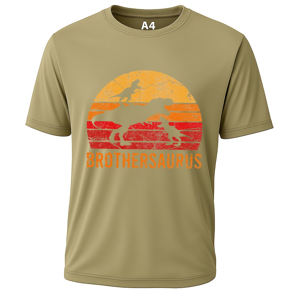 Brother Dinosaur 3 Funny Big Little Brothersaurus Gift Performance Shirt