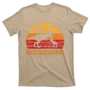 Brother Dinosaur 3 Funny Big Little Brothersaurus Gift T-Shirt