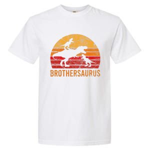 Brother Dinosaur 3 Funny Big Little Brothersaurus Gift Garment-Dyed Heavyweight T-Shirt