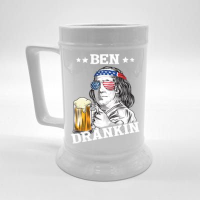 Ben Drankin 4th Of July Funny American Gift Beer Stein