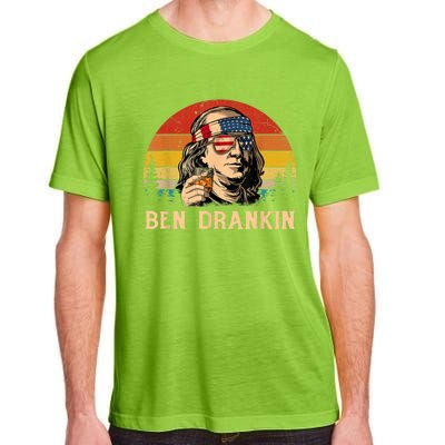 Ben Drankin 4th Of July Funny Vintage Retro Patriotic Gift Adult ChromaSoft Performance T-Shirt