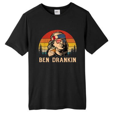 Ben Drankin 4th Of July Funny Vintage Retro Patriotic Gift Tall Fusion ChromaSoft Performance T-Shirt