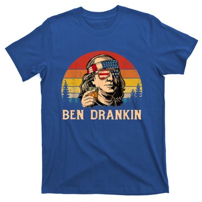 Ben Drankin 4th Of July Funny Vintage Retro Patriotic Gift T-Shirt