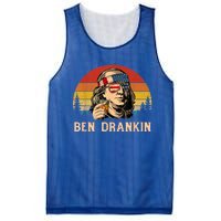 Ben Drankin 4th Of July Funny Vintage Retro Patriotic Gift Mesh Reversible Basketball Jersey Tank