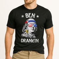 Ben Drankin 4th Of July Benjamin Franklin Usa Flag Performance Shirt
