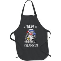 Ben Drankin 4th Of July Benjamin Franklin Usa Flag Apron