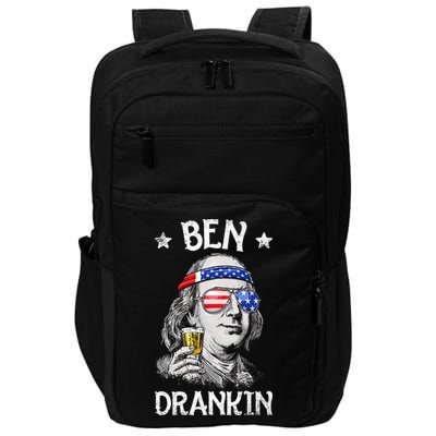 Ben Drankin 4th Of July Benjamin Franklin Usa Flag Impact Tech Backpack