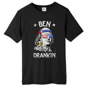 Ben Drankin 4th Of July Benjamin Franklin Usa Flag Tall Fusion ChromaSoft Performance T-Shirt