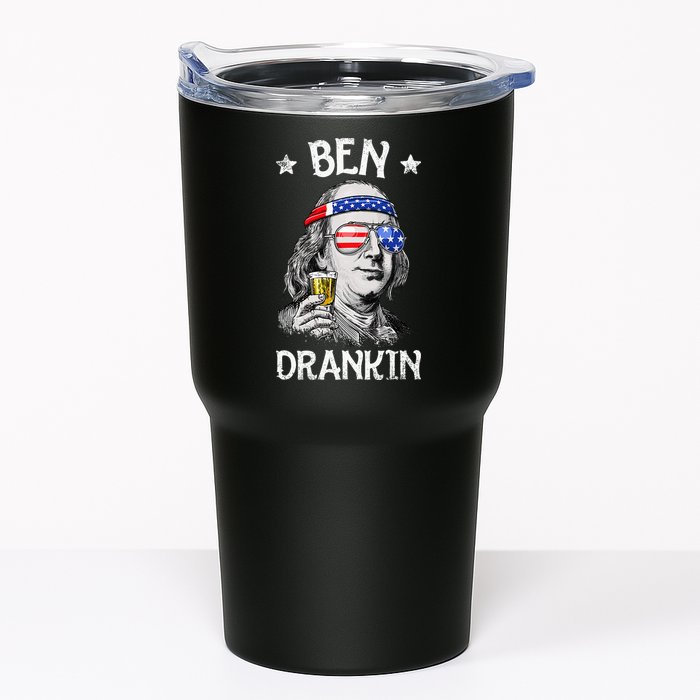 Ben Drankin 4th Of July Benjamin Franklin Usa Flag Tumbler