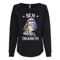 Ben Drankin 4th Of July Benjamin Franklin Usa Flag Womens California Wash Sweatshirt