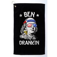 Ben Drankin 4th Of July Benjamin Franklin Usa Flag Golf Towel