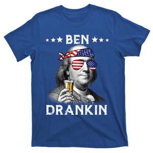 Ben Drankin 4th Of July Gift American Flag Bandana Cool Gift T-Shirt