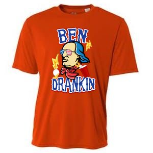 Ben Drankin 4th Of July Funny Beer Ing Beer Pong Top Funny Gift Cooling Performance Crew T-Shirt