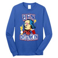 Ben Drankin 4th Of July Funny Beer Ing Beer Pong Top Funny Gift Long Sleeve Shirt