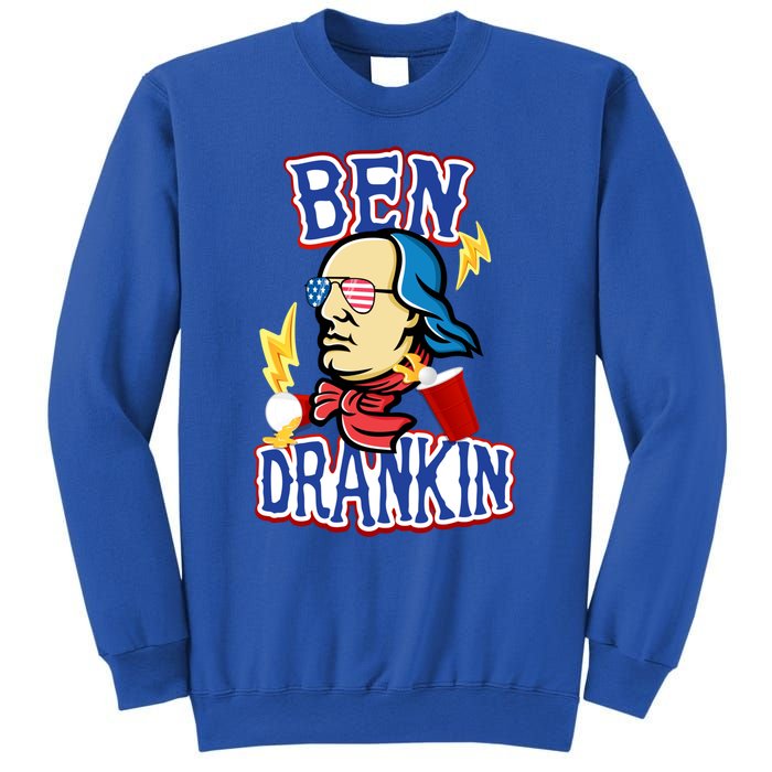 Ben Drankin 4th Of July Funny Beer Ing Beer Pong Top Funny Gift Sweatshirt