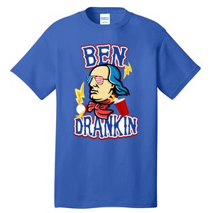 Ben Drankin 4th Of July Funny Beer Ing Beer Pong Top Funny Gift Tall T-Shirt