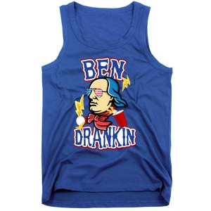 Ben Drankin 4th Of July Funny Beer Ing Beer Pong Top Funny Gift Tank Top