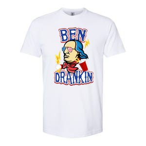 Ben Drankin 4th Of July Funny Beer Ing Beer Pong Top Funny Gift Softstyle CVC T-Shirt