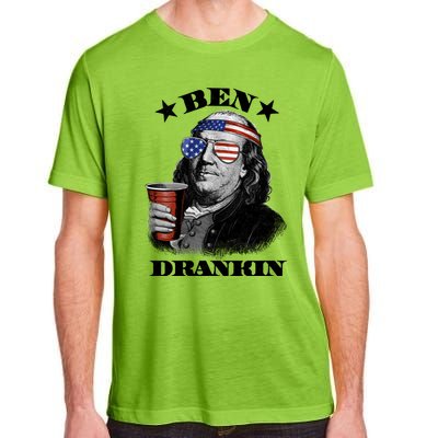 Ben Drankin 4th Of July Funny Usa Franklin Ing Gift Adult ChromaSoft Performance T-Shirt