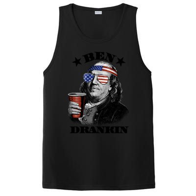 Ben Drankin 4th Of July Funny Usa Franklin Ing Gift PosiCharge Competitor Tank