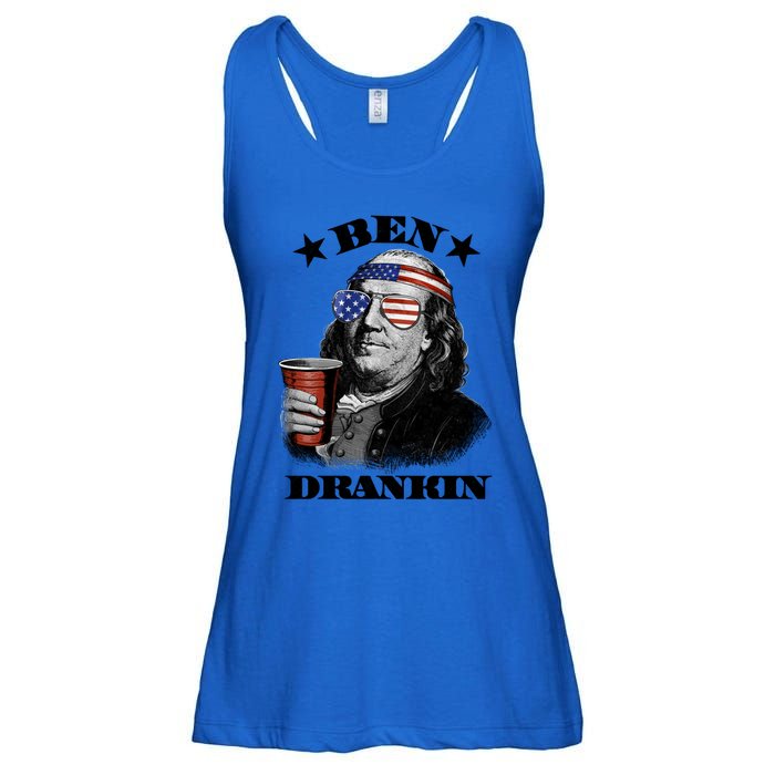 Ben Drankin 4th Of July Funny Usa Franklin Ing Gift Ladies Essential Flowy Tank