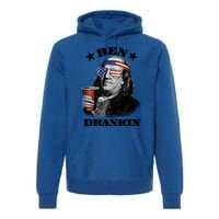 Ben Drankin 4th Of July Funny Usa Franklin Ing Gift Premium Hoodie