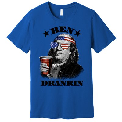 Ben Drankin 4th Of July Funny Usa Franklin Ing Gift Premium T-Shirt