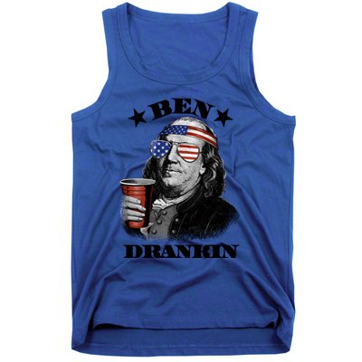 Ben Drankin 4th Of July Funny Usa Franklin Ing Gift Tank Top