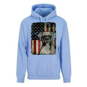 Boxer Dog 4th Of July American Flag Patriotic Unisex Surf Hoodie