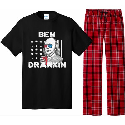 Ben Drankin 4th Of July Patriotic Funny Benjamin Franklin Meaningful Gift Pajama Set