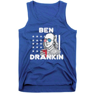 Ben Drankin 4th Of July Patriotic Funny Benjamin Franklin Meaningful Gift Tank Top