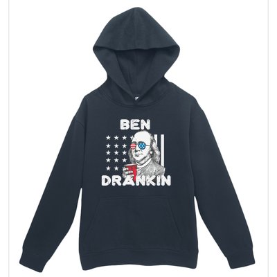 Ben Drankin 4th Of July Patriotic Funny Benjamin Franklin Meaningful Gift Urban Pullover Hoodie