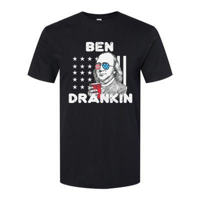 Ben Drankin 4th Of July Patriotic Funny Benjamin Franklin Meaningful Gift Softstyle CVC T-Shirt