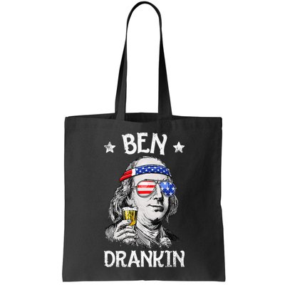 Ben Drankin 4th of July Benjamin Franklin Wo USA Flag Bag